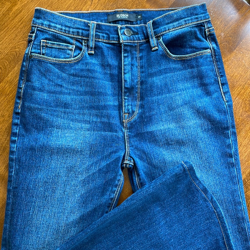 Brand New HUDSON JEANS. Never worn hemmed inseam 27”- from waist to crotch 11”